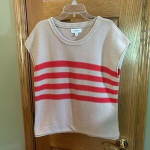 Evereve “Jane” Striped Pullover Sweater Tank